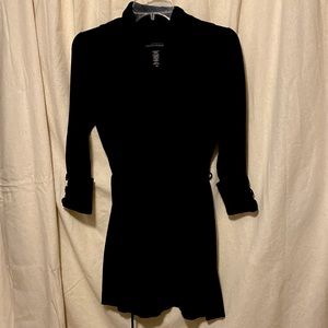 Apostrophe Cowl Neck Black Sweater Size Lg